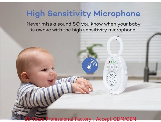 kaufen Batteriebetriebener drahtloser Babymonitor Schallerkennung VOX-Modus Audio Babytelefon on-line-Fertigung