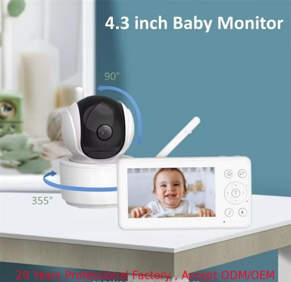 kaufen 4.3 Zoll Video Baby Monitor Fernbedienung 2 Wege Audio Neugeborenenüberwachung Geräte on-line-Fertigung