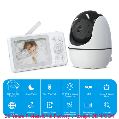 kaufen Wireless Video Baby Monitor ohne WLAN 2.4Ghz 3,2 Zoll mit Zwei-Wege-Audio Video on-line-Fertigung