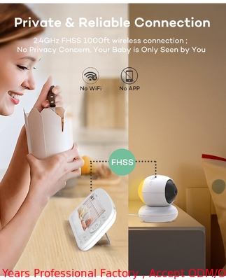 kaufen Zwei-Wege-Audio Full HD Baby Monitor 1080P Video Baby Monitor VOX Digital Bildschirm on-line-Fertigung