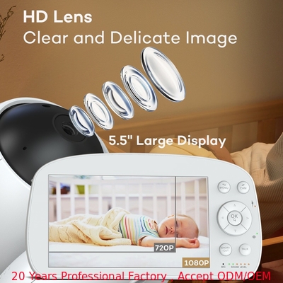 kaufen Innenraum Mini Full HD Baby Monitor Kamera 360-Grad-Überwachung Baby-Sicherheitsmonitor on-line-Fertigung