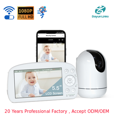 kaufen 1080P Zwei-Wege-Audio-Video-Baby-Monitor Bluetooth WLAN 2.4Ghz Weinen-Erkennung on-line-Fertigung