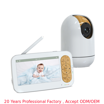kaufen Indoor Smart Zwei-Wege Hd Baby Monitor 5 Zoll Weinen / Temperatur / Feuchtigkeitsdetektion on-line-Fertigung