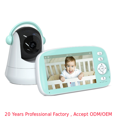 kaufen 5-Zoll-Farb-LCD-Baby-Monitor VOX-Modus Zwei-Wege-Gespräch Nachtsicht 2,4 GHz FHSS on-line-Fertigung