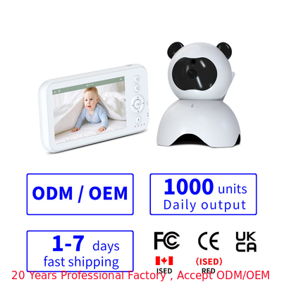 kaufen 5.5 Zoll 1080P Digital Mini Baby Monitor Audio Smart Home Baby Kindergarten Monitor on-line-Fertigung