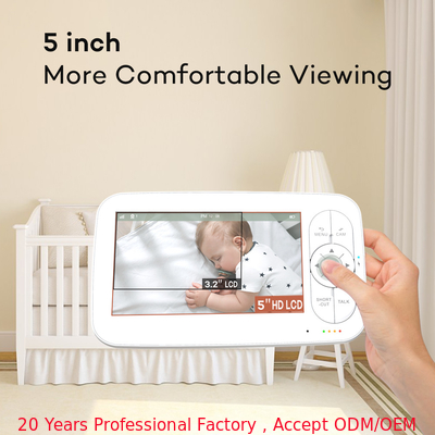 5 Zoll 1080P Wireless Baby Monitor Weinen Erkennung HD WIFI Baby Monitor mit Tuya App