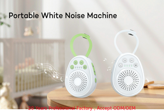 Rechargeable White Noise Sound Machine With 3.5mm Earphone Support 1000mA Lithum Battery 1W Light Power