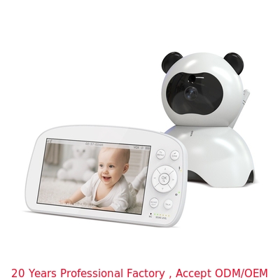 Innenraum PTZ-Kamera Baby Monitor 5,5 Zoll Hd Weinen / Temperatur / Feuchtigkeitsdetektion
