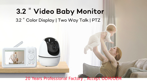 2 Way Full HD Baby Monitor Non-WiFi Infant Monitoring System Up To 1000 Feet Range 640*480P Camera Resolution