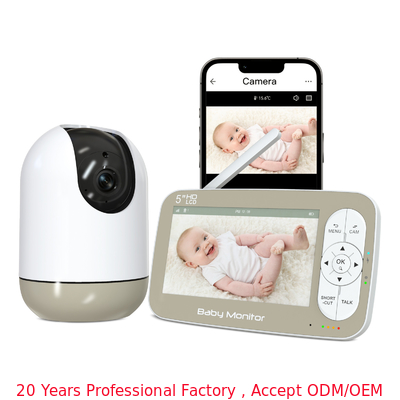 1080p Baby Monitor mit Kamera 5 Zoll LCD Langstrecken Baby Monitor mit WLAN