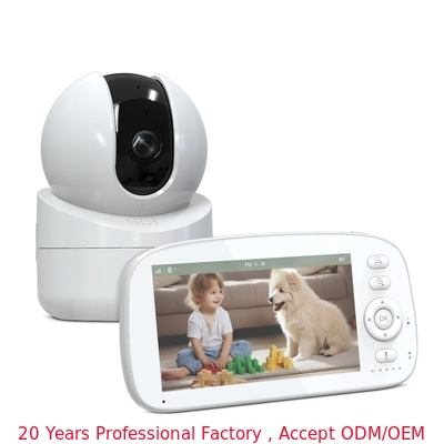 5 Zoll Nachtsicht HD Baby Monitor 5000mAh Batterie mit Schallbewegungserkennung
