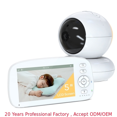 Full HD Baby Monitor Nachtlicht 1080P Baby Monitor 5 Zoll LCD-Display Fütterungs Timer