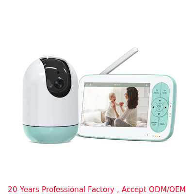 RF 2.4GHz FHSS Communication Interface Intelligent Infant 2 way full hd Monitor video babyphone with 23 Hours Battery Life