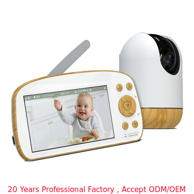 5.5 Zoll 720P Video Full HD Baby Monitor VOX Modus Weinen Erkennung Klares Nachtsehen
