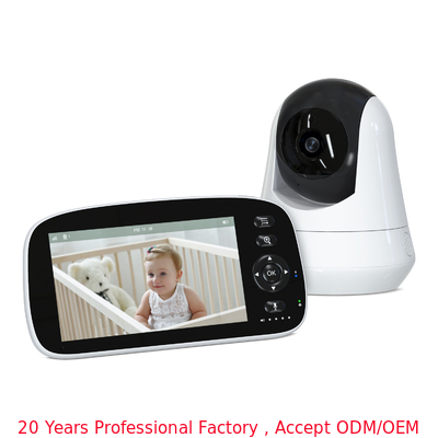 5.0-Zoll-Video Babyfoon Zwei-Wege-Audio-Temperatur Nachtsicht Baby-Weinen-Erkennung Monitoring