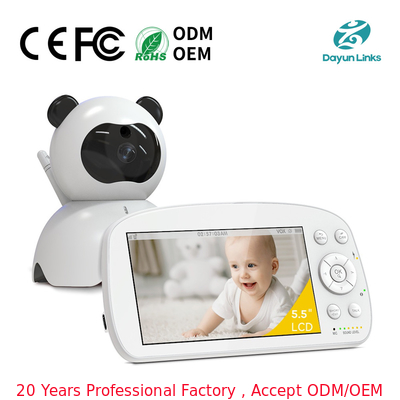 2 Way Full HD Video Babyphone Camera 360 Degree Pan Rotation Angle with 5.5