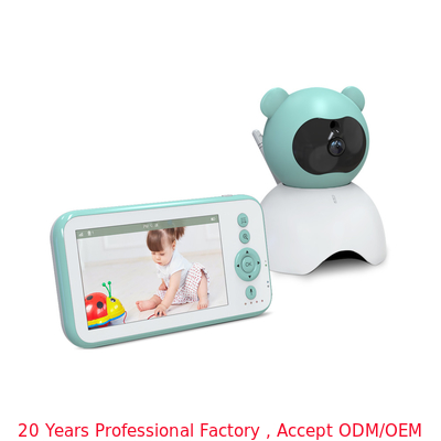 X2 Or X4 Zoom Video Baby Monitor with 360°pan Tilt Zoom Camera and 5 Lullabies