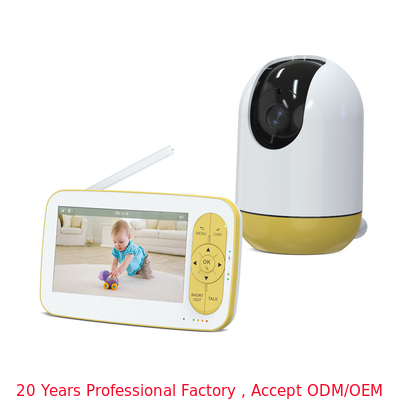 5 Zoll PAN TILT Video Smart Baby Monitor mit Lullaby spielen Fütterungs Alarm Funktionen