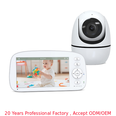 5 Inch HD Baby Monitor with 360° Pan Tilt Zoom Camera