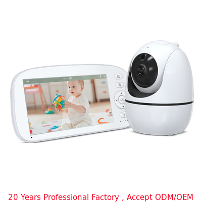 5 Inch HD Baby Monitor with 360° Pan Tilt Zoom and 1000ft Range