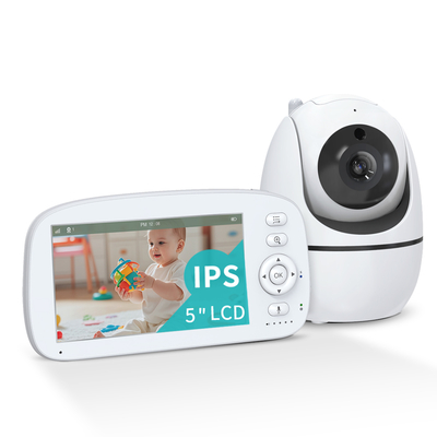 HD Baby Monitor with 360° Camera 5 Inch Screen 1000ft Range