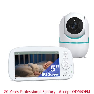 HD Baby Monitor with 720p HD and 5000mAh Rechargeable Battery