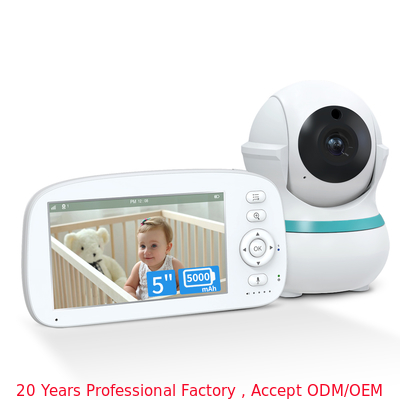 5 Inch HD Baby Monitor with 5000mAh Battery and 1000ft Range