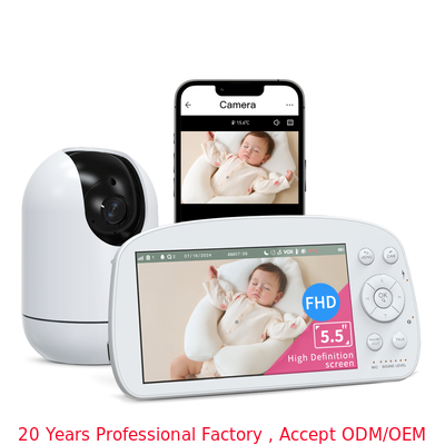 Tuya Smart 1080P Baby Monitor with 5.5inch Screen and 5000mAh Battery