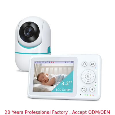 3.2 Inch No WiFi Baby Monitor with 360 Pan Tilt Camera and Night Vision