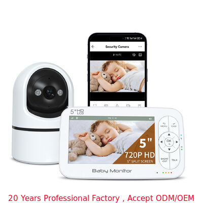 1080p WiFi Baby Monitor with App Two-Way Audio PTZ Camera